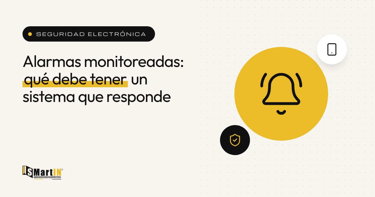 Alarmas monitoreadas para empresas y copropiedades